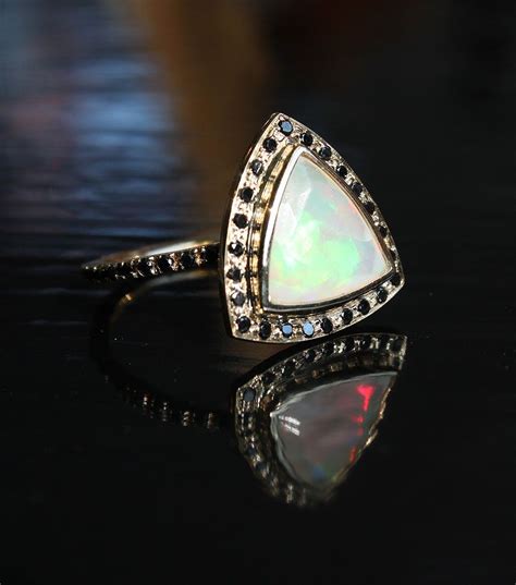 Catbird Liz Phillips Delilah Ring Opal And Black Diamonds Gypsy