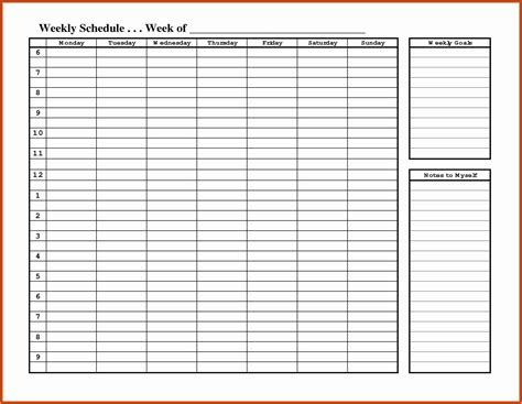 √ Free 4 Samples Of Hourly Planner Printable