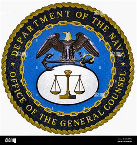 Department Of The Navy Office Of The General Counsel Seal Plaque L