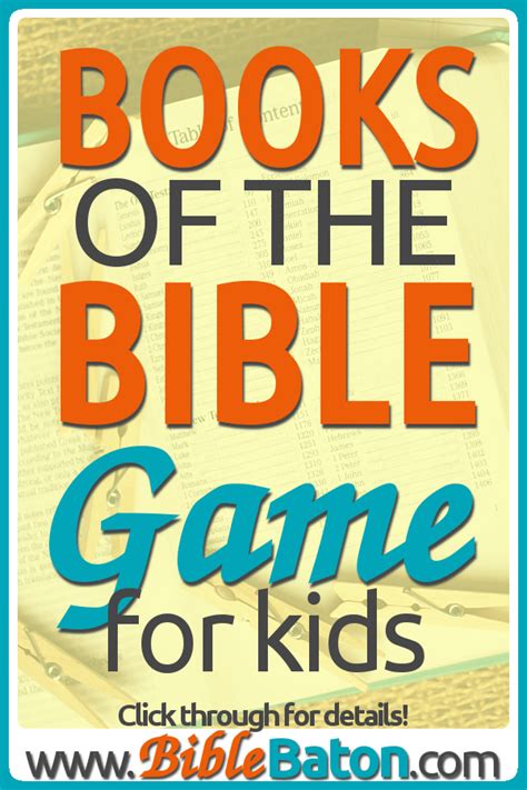 The Books Of The Bible Clothespin Game For Kids • Biblebaton Books Of