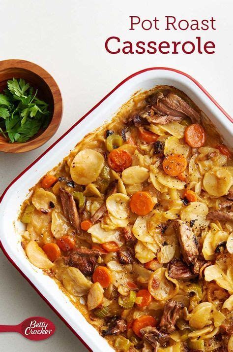 Stir fry vegetables you have on hand like carrots, broccoli, water chestnuts, cauliflower, mushrooms, or bamboo shoots. Pot Roast Casserole | Recipe | Roast beef recipes ...
