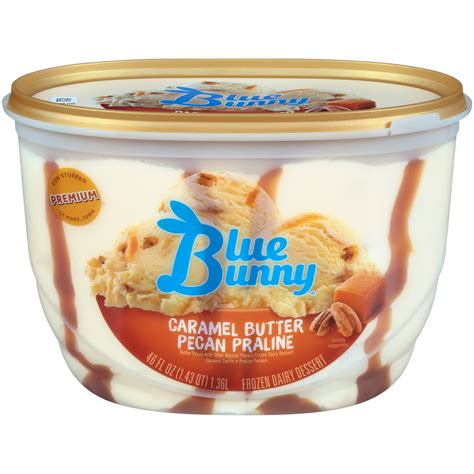 Blue Bunny Premium Caramel Butter Pecan Ice Cream 46 Fl Oz Walmart
