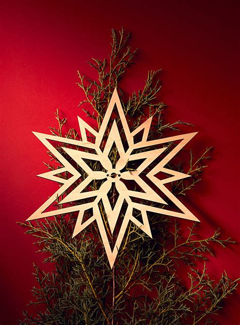 Wooden Christmas Tree Star Livcan Design Simons