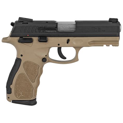 Taurus Th9 9mm 17rd 425 Barrel Semi Automatic Pistol Blacktan Finish