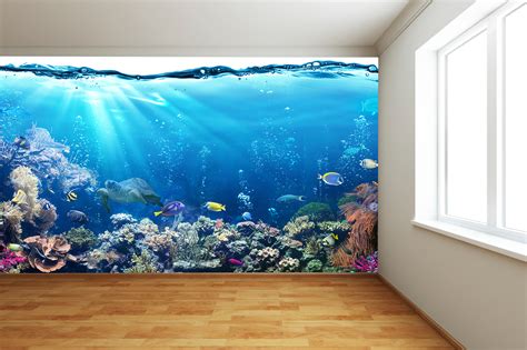 Tropical Fish And Reef Wall Mural Themed Wall Art