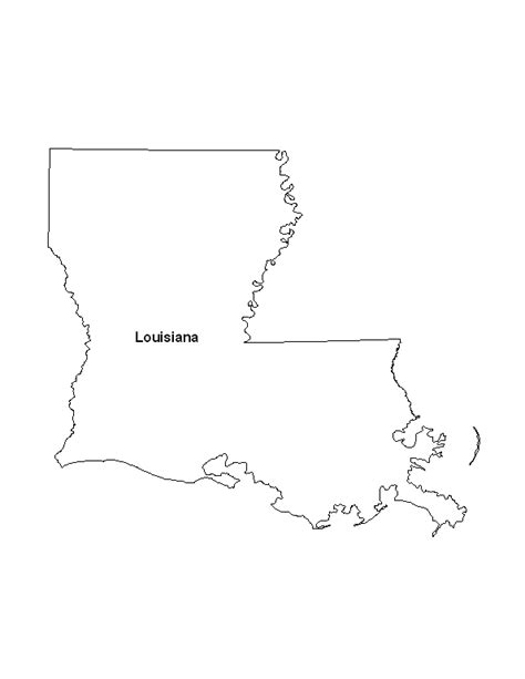 Printable Map Of The State Of Louisiana