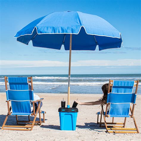 The Wind Proof Beach Umbrella Stand Hammacher Schlemmer