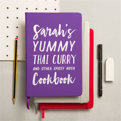 Personalised Yummy Cookbook By Oakdene Designs