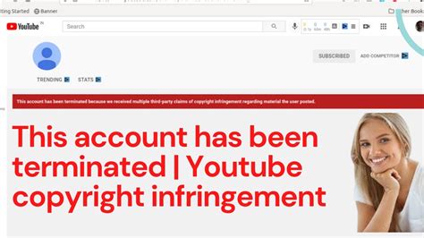This Account Has Been Terminated Youtube Copyright Infringement Youtube