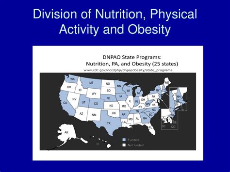 Ppt Cdc Division Of Nutrition Physical Activity And Obesity