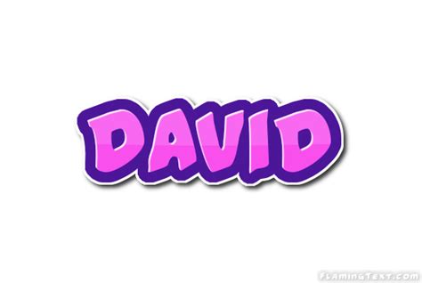 David Logo Free Name Design Tool From Flaming Text