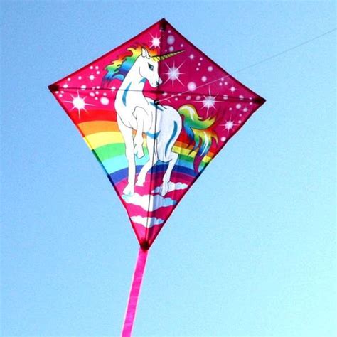 Unicorn Kite Leading Edge Kites Beautiful Unicorn Diamond Kite For