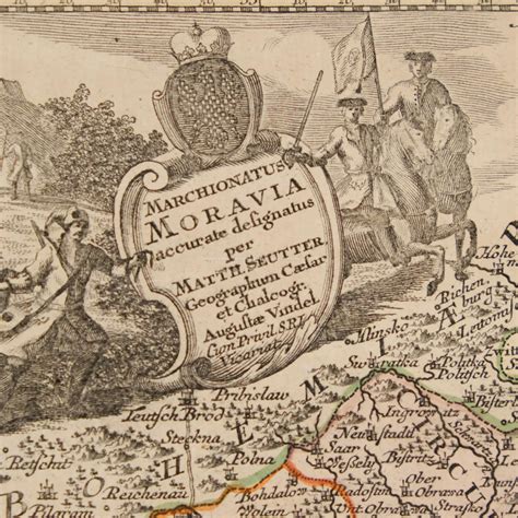 Obrazy V Aukci Mapa Moravy Marchionatus Moravia