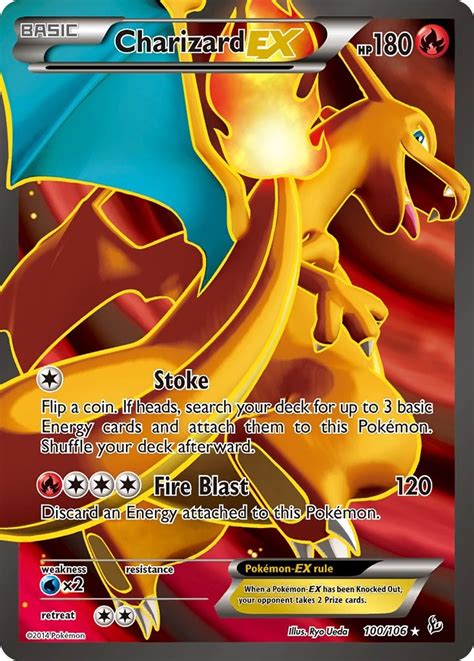 Charizard Ex 100 Full Art Xy Flashfire Pokemon