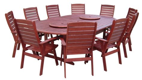 Buy Montreal 13-Piece Outdoor Oval Dining Setting | Harvey Norman AU