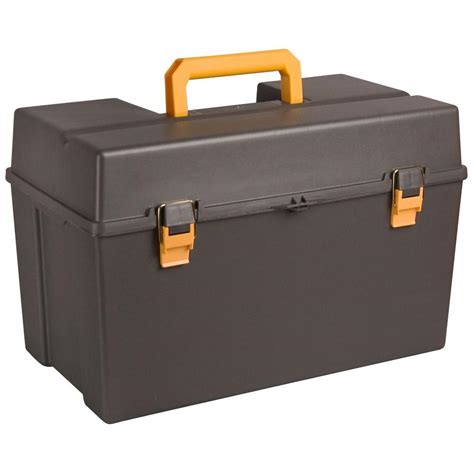 Actually a really usefull thing to have about but the tool bags are good for moveing about but the home for the tools is this thing and also if your inside doing trim or. Plano 22 in. Power Tool Box with Tray-701001 - The Home Depot