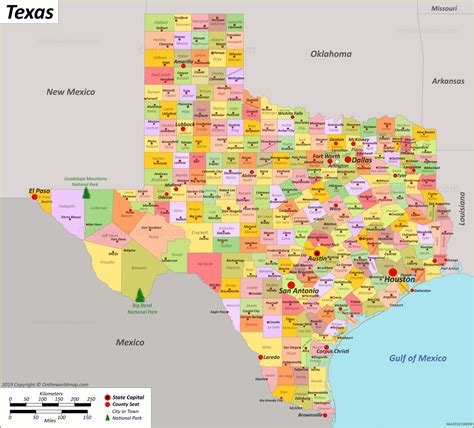 Texas State University Maps United States Map