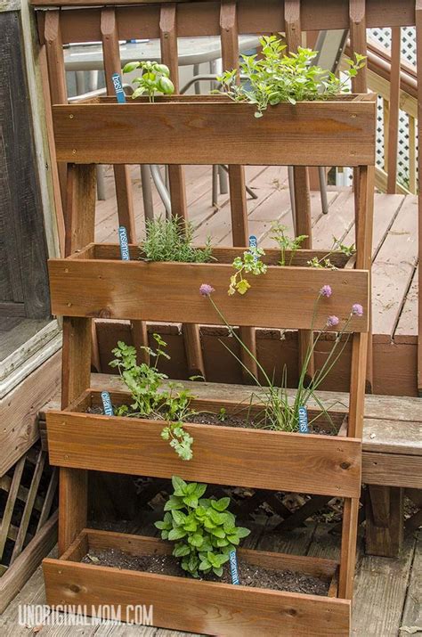 Diy Window Box Herb Garden Herbs Garden Space Saver And