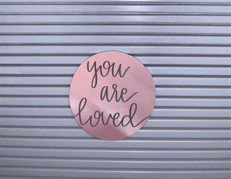 You Are Loved Sticker Laptop Sticker Inspirational Quote Etsy
