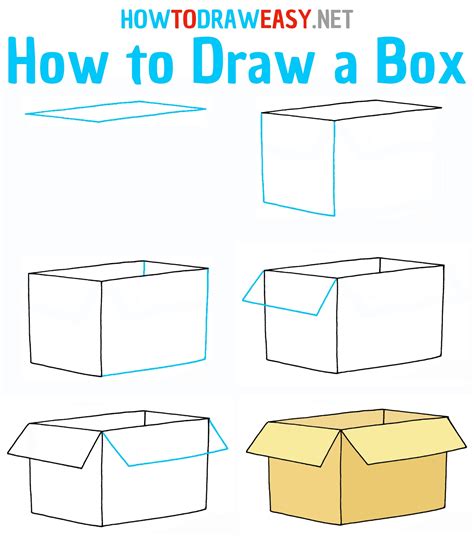 How To Draw A Box How To Draw Easy