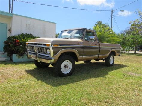 1977 Ford F150 Highboy 4x4 Classic Hot Rod Pickup Truck Brown And Tan