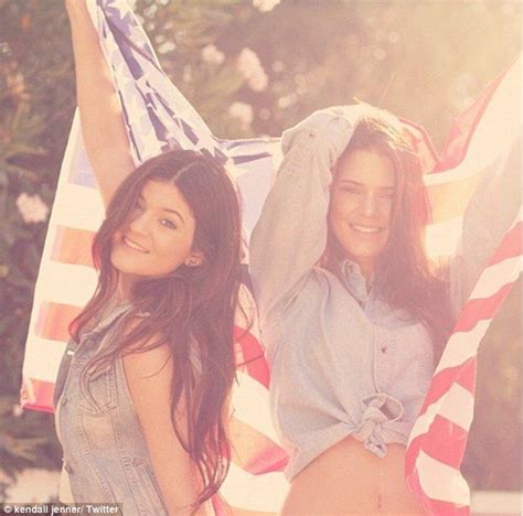 Kendall Jenner The All American Girl Wears Stars And Stripes Bikini On Fourth Of July While