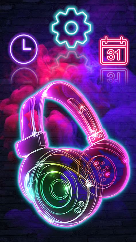 Cool Neon Music 2d Theme Apps And Games