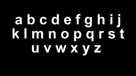 English Alphabet Lowercase Letters English Alphabet Small Letters