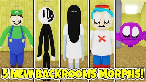 0921 Update How To Get All 5 New Backroom Morphs In Backrooms Morphs