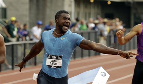 Justin Gatlin Puts Away Asafa Powell Tyson Gay In Lausanne Olympictalk Nbc Sports