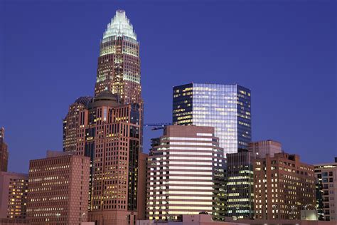 Downtown Charlotte Nc At Night By Jumper