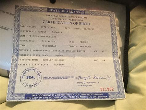 felicia birth certificate birth certificate certificate pocahontas county