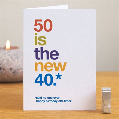 Funny 50th Birthday Card 50 Birthday Card 50 Card Card