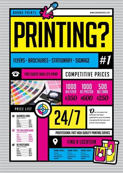 Free Print Shop Flyer Template Free Print