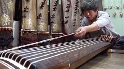 Process Of Making Zither Korean Traditional Musical String Instruments