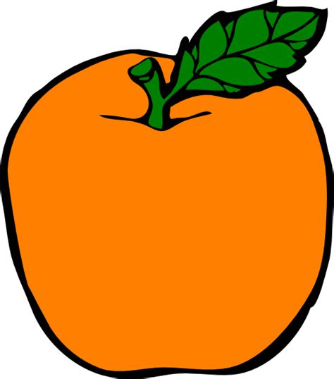 Orange Apple Clip Art At Vector Clip Art Online Royalty