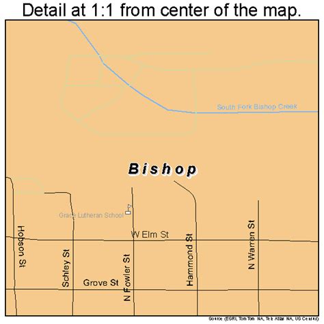 Bishop California Street Map 0606798