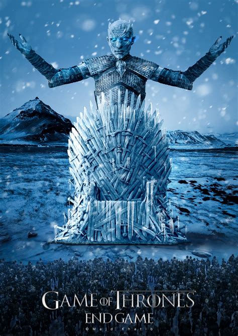 Game Of Thrones Endgame Majd Khatib Fan Poster Gameofthrones