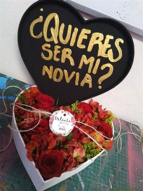 Quieres Ser Mi Novia Caja De Luz Para Fotos Ramo De Flores Tumblr Flores En Caja