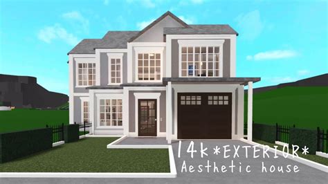 14k Aesthetic House Exterior Only Bloxburg Justxalara Youtube