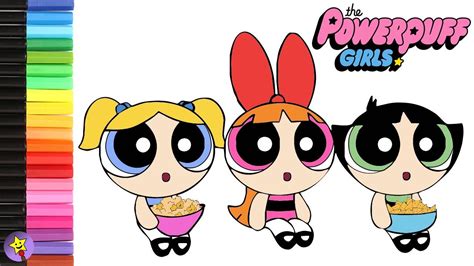 Powerpuff Girls Coloring Book Page Bubbles Buttercup Blossom Coloring 23667 Hot Sex Picture