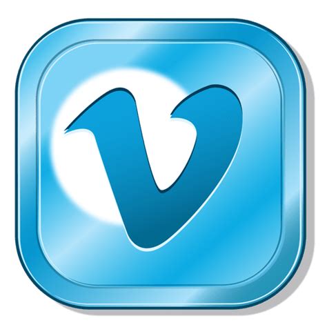 Vimeo Metallic Button Transparent Png And Svg Vector File