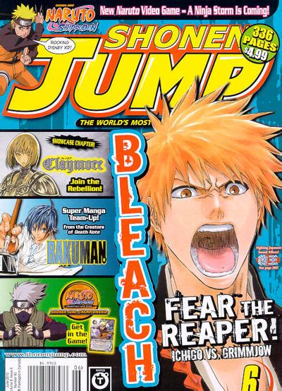 Shonen Jump 90 Volume 8 Issue 6 Bleach Fear The Reaper Issue