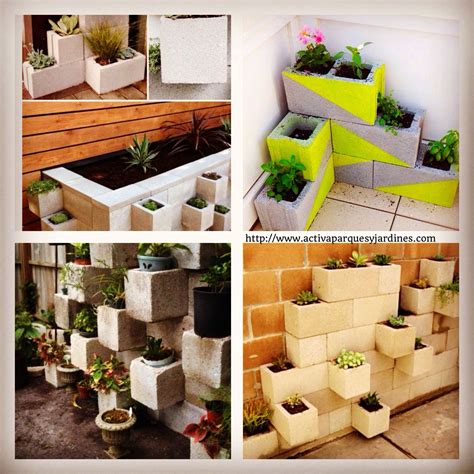 Jardinera bloques ideas / 28 ideas geniales que solo. Orginales jardineras construidas de bloques de hormigón. #césped #céspedartificial # ...