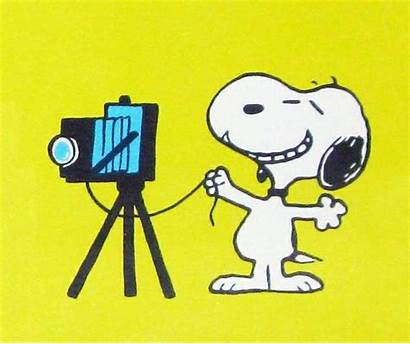 Snoopy Camera Peanuts Clipart Cheese Say Smile