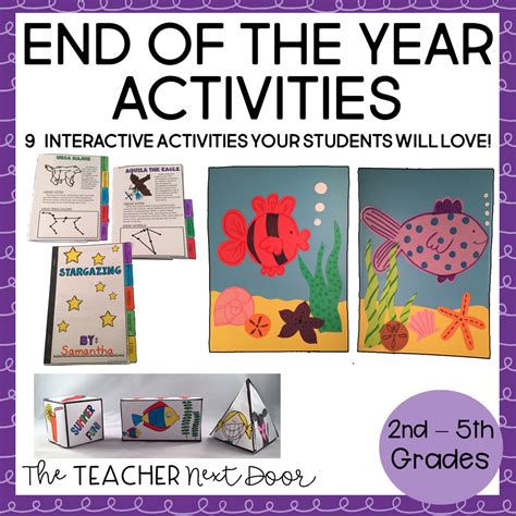 End Of The Year Activities For 3rd 5th Grade The Teacher Next Door