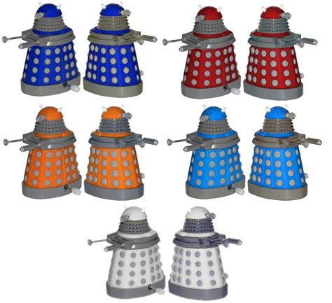 Doctor Who Wind Up Dalek Toy New Colours Merchandise Guide The