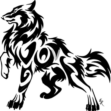 Tribal Drawings Tribal Wolf Tattoo Wolf Tattoo Design