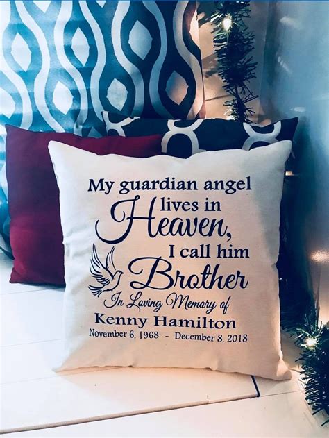 In essence, this chiselled finish on the. R.I.P Brother Pillow Remembrance Pillow Passing of a loved ...