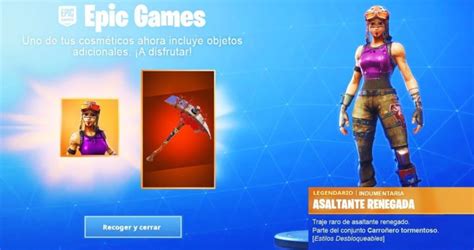 Fortnite is an online game and was developed by epic games back in 2017. Como *DESBLOQUEAR* Skin ASALTANTE RENEGADA en Fortnite ...